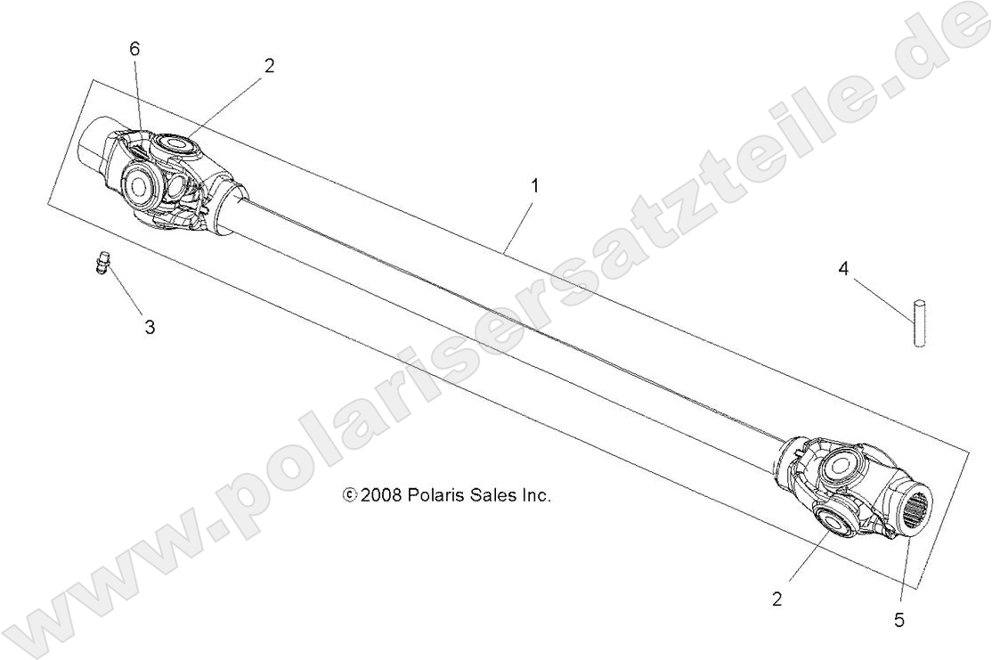 DRIVE TRAIN, PROP SHAFT, FRONT