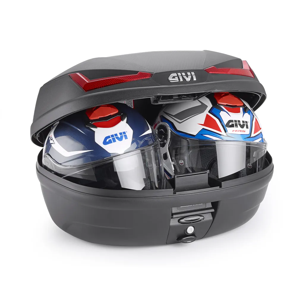 Givi Monolock Topcase E455 N Simpley 4 - 45 Liter - schwarz inkl. Montagekit