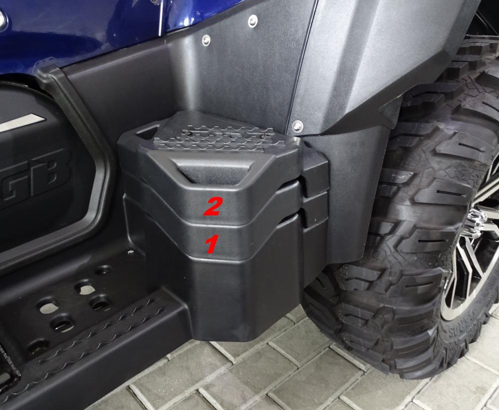 TGB_Blade_Trittbrett_Montage_3 TGB Beifahrer Trittbrett Erhöhung Set - TGB Blade 550 LT / Blade 600 LT / Blade 1000 LT