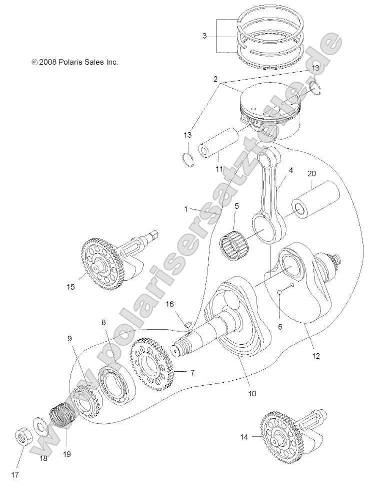 Engine, Crankshaft and Piston Engine, Crankshaft and Piston