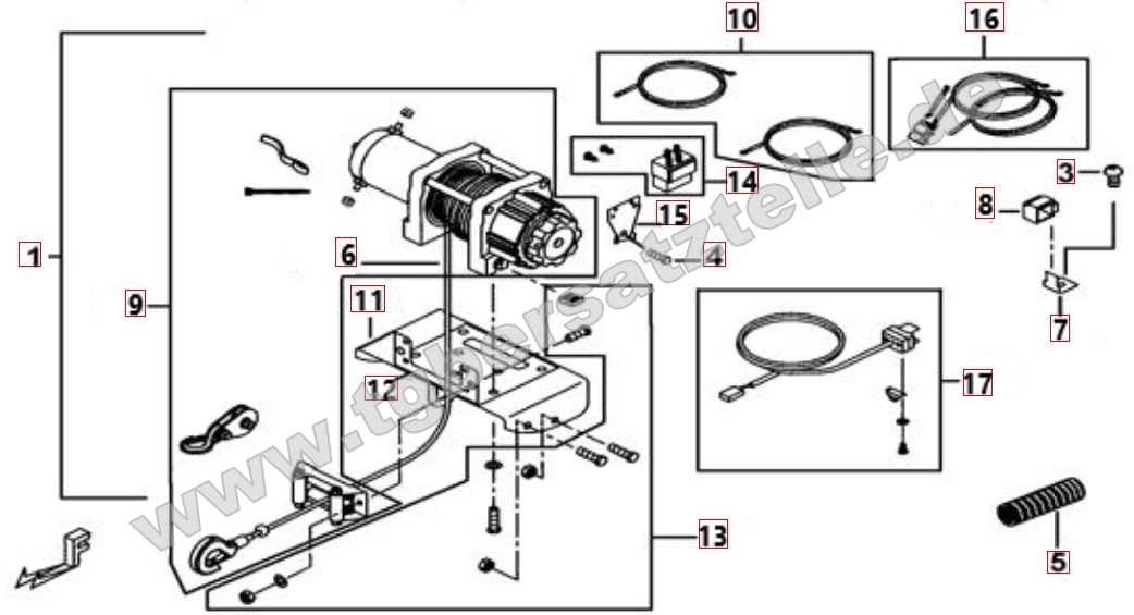 Seilwinde (optional)