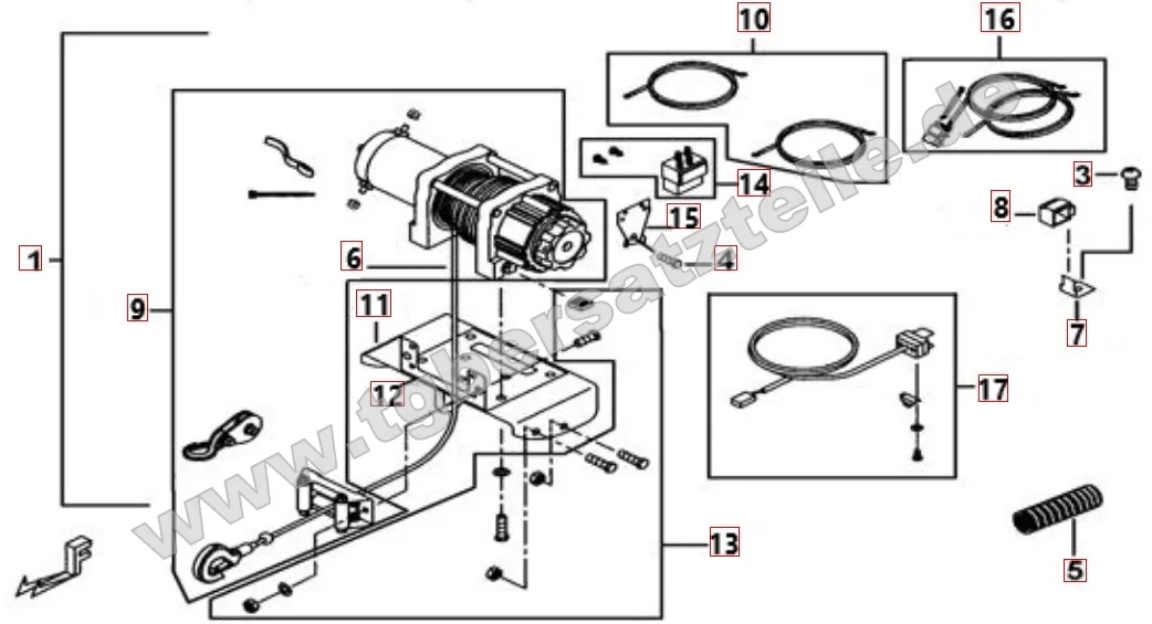 Seilwinde (optional)