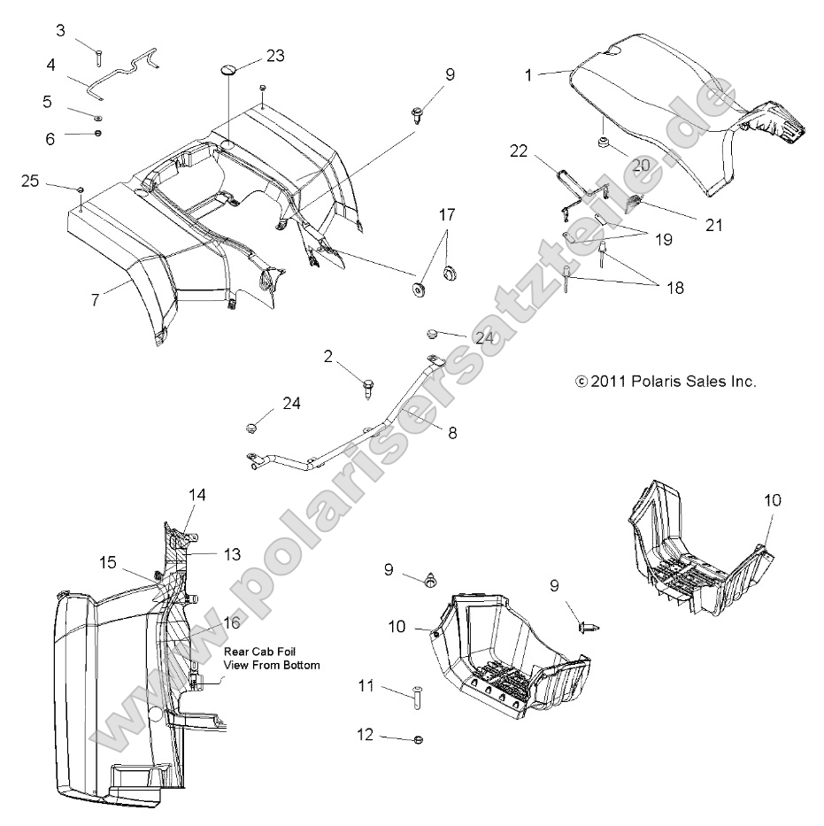 Body, Rear Cab and Seat