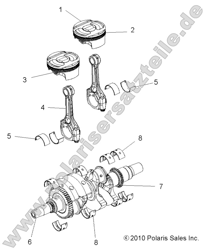 Engine, Crankshaft and Piston