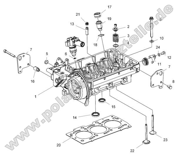 Engine, Cylinder Head and Precombustion Chamber