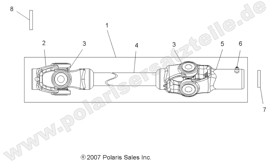 DRIVE TRAIN, FRONT PROP SHAFT (Produktion nach 23.08.2007) DRIVE TRAIN, FRONT PROP SHAFT (Produktion nach 23.08.2007)
