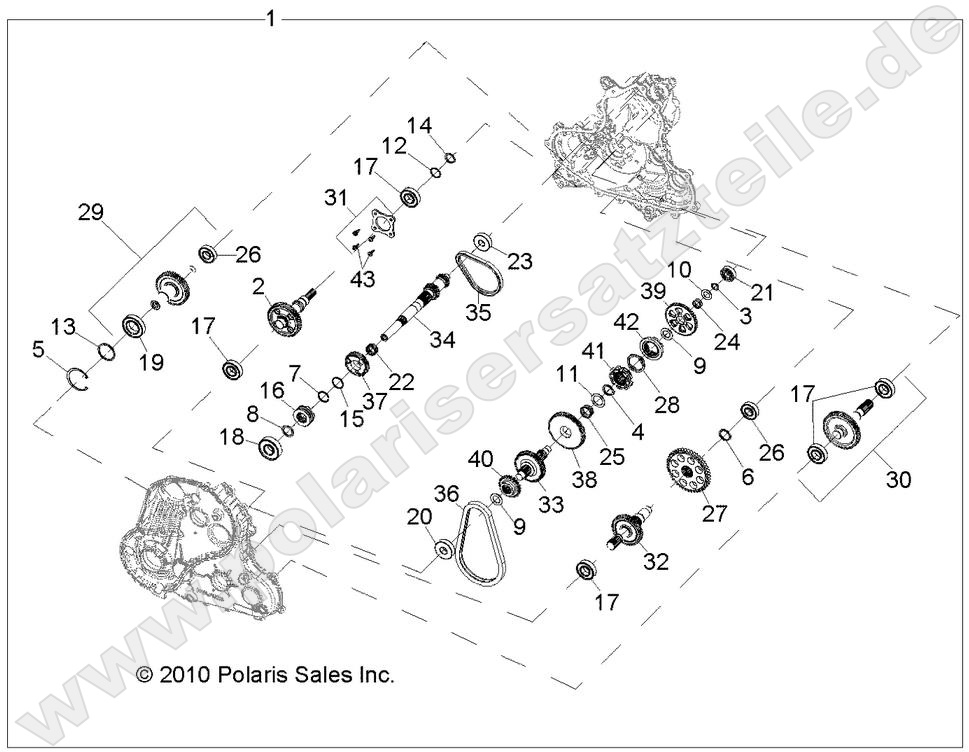 DRIVE TRAIN, MAIN GEARCASE INTERNALS DRIVE TRAIN, MAIN GEARCASE INTERNALS