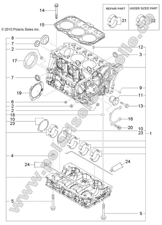 Engine, Cylinder Block