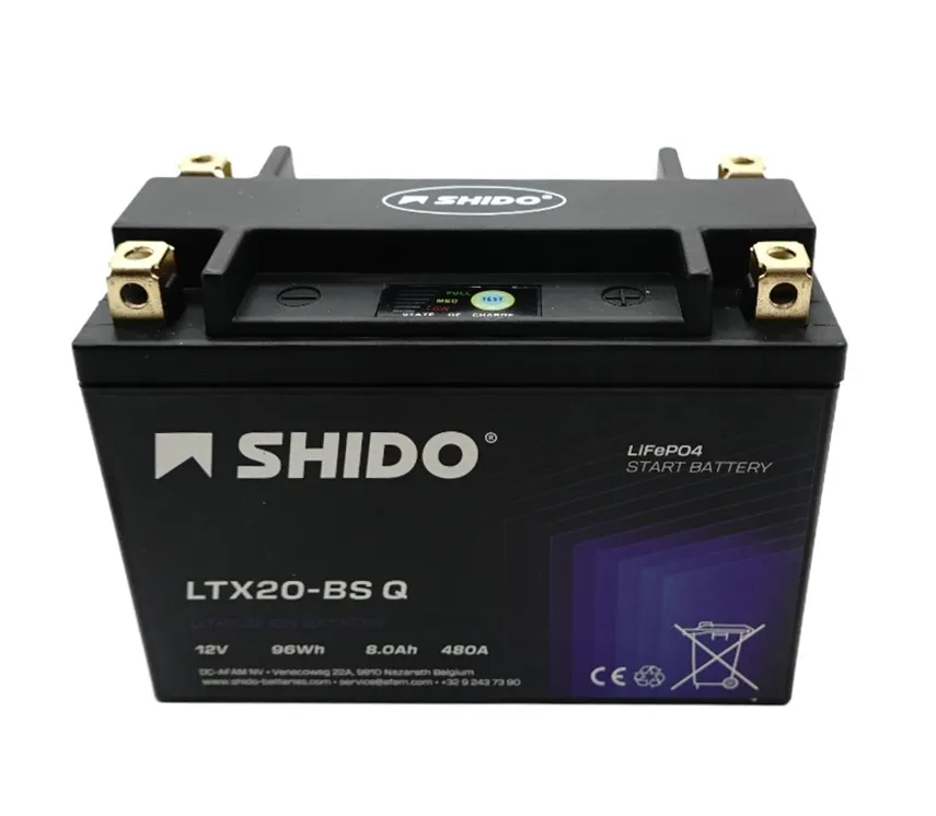 Shido LTX20 Q Lithium Ionen Batterie 12V LiFePO4 (YTX20-BS YTX20HL-BS) Shido LTX20 Q Lithium Ionen Batterie 12V LiFePO4 (YTX20-BS YTX20HL-BS)