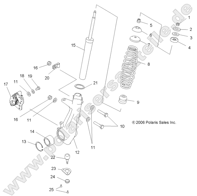 SUSPENSION, STRUT, FRONT