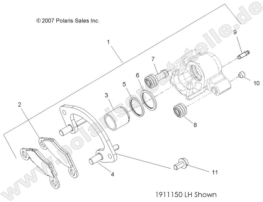 BRAKES, FRONT CALIPER BRAKES, FRONT CALIPER