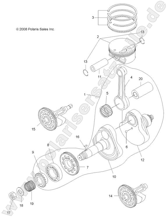 ENGINE, CRANKSHAFT and PISTON