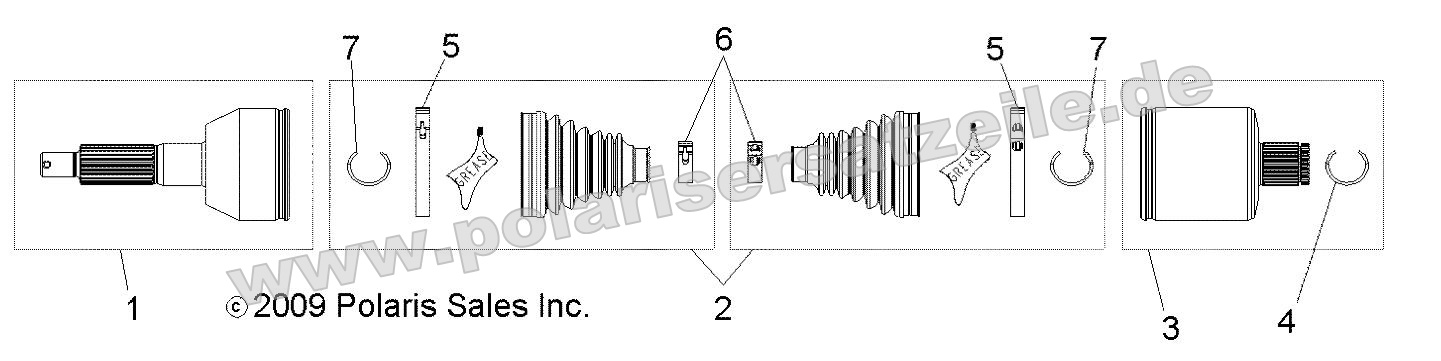 Drive Train, Rear Half Shaft Drive Train, Rear Half Shaft