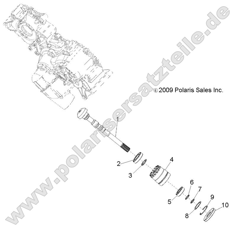 Drive Train, Main Gearcase Output Shaft