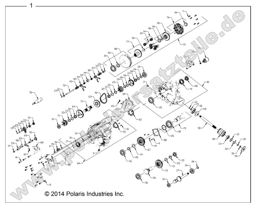 Drive Train, Main Gearcase (49RGRGEARCASE1333418) Drive Train, Main Gearcase (49RGRGEARCASE1333418)