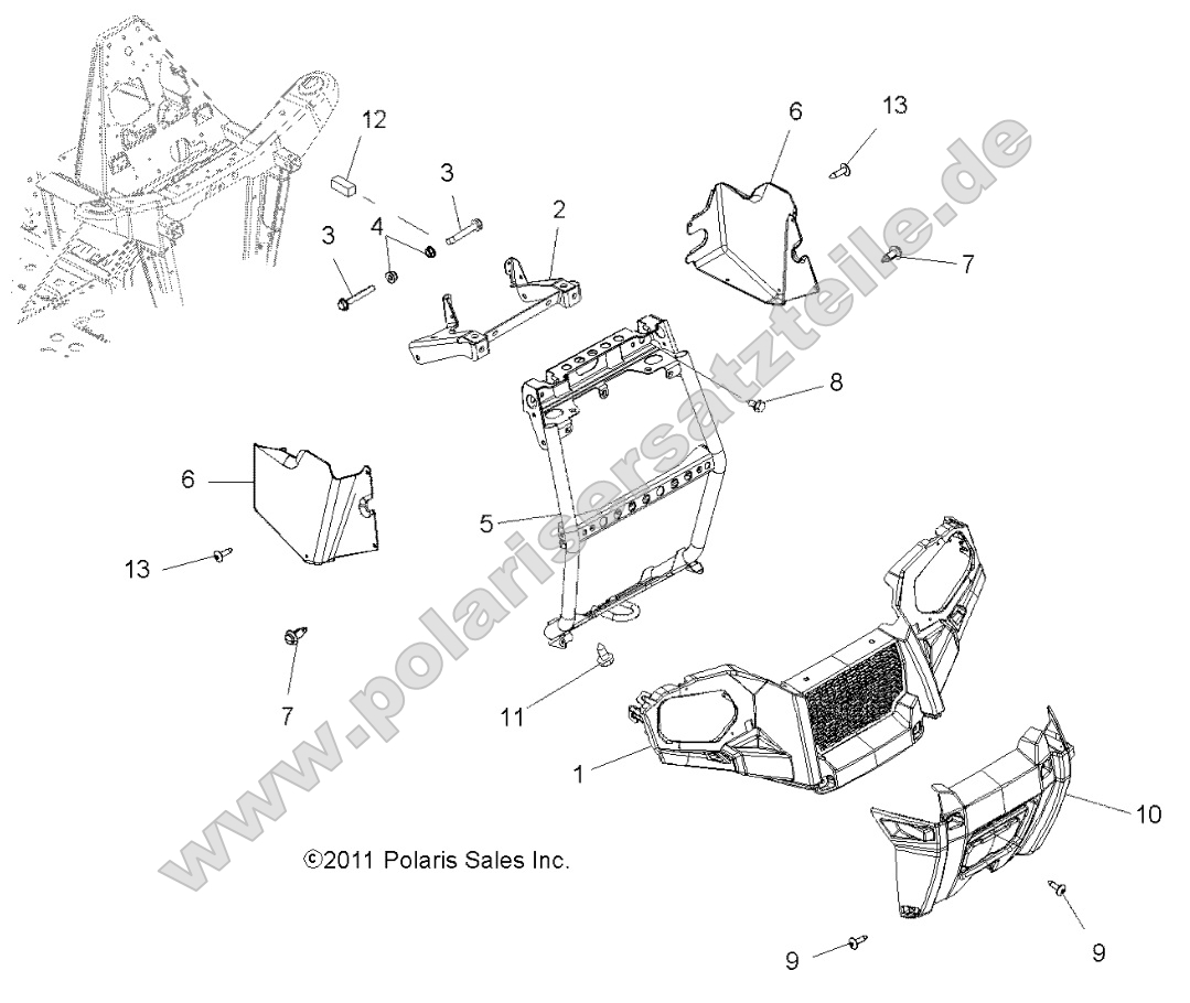 Body, Front Bumper and Mounting Body, Front Bumper and Mounting