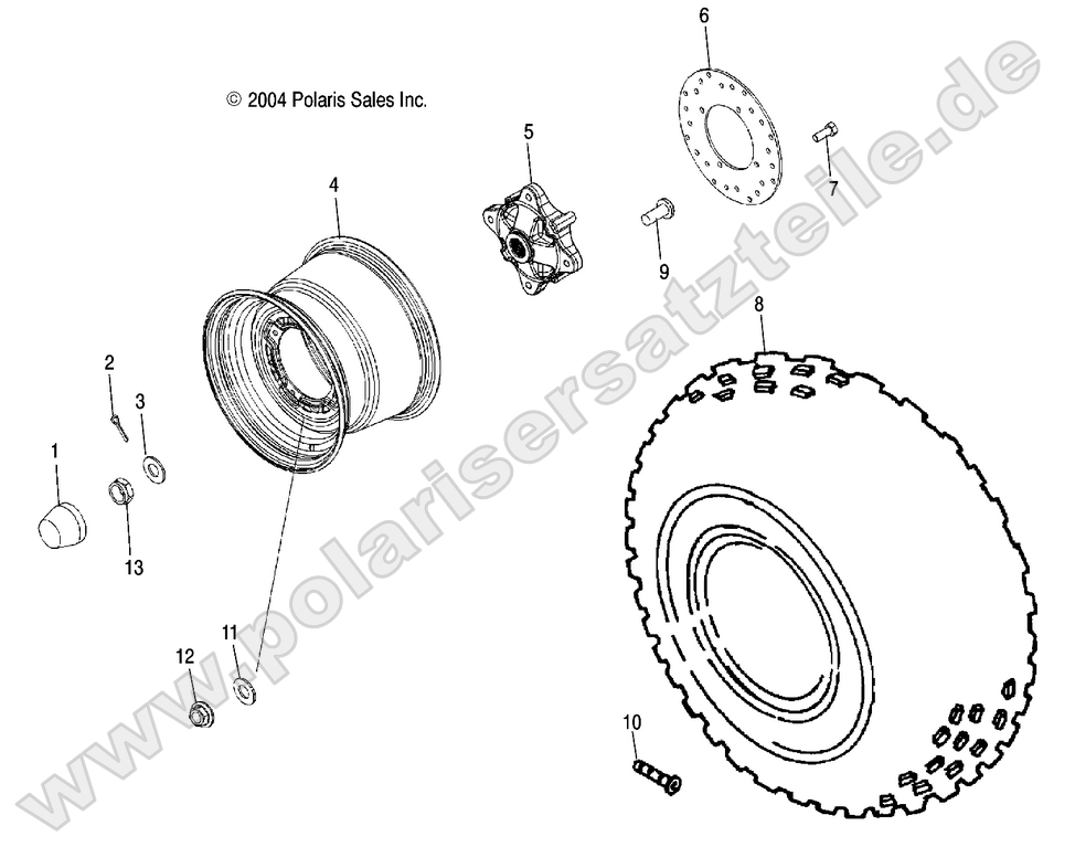 Wheel, Rear Wheel, Rear