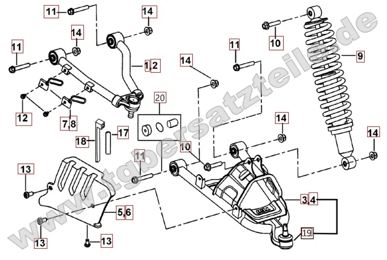 Federbein vorne Federbein vorne