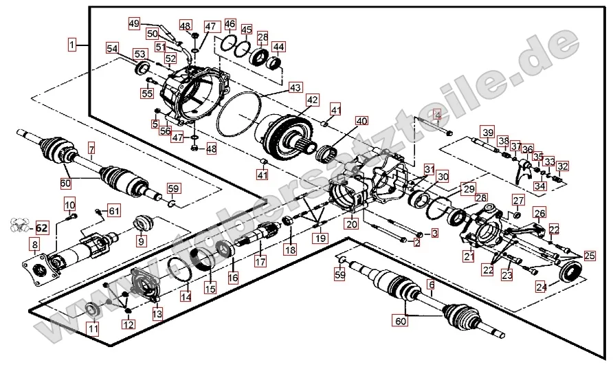 Differenzial hinten Differenzial hinten