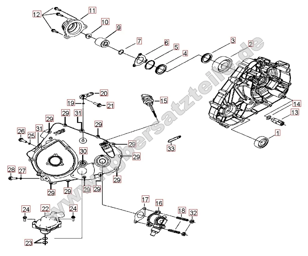 Wasserpumpe - Tachoantrieb Wasserpumpe - Tachoantrieb