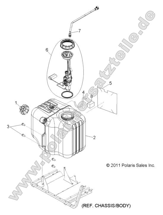 Body, Fuel Tank Asm. Body, Fuel Tank Asm.