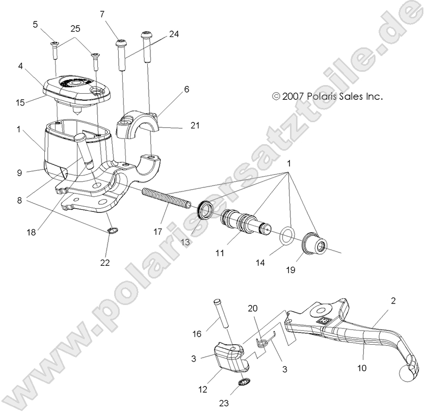 BRAKES, FRONT LEVER and MASTER CYLINDER BRAKES, FRONT LEVER and MASTER CYLINDER