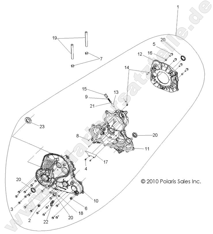 DRIVE TRAIN, MAIN GEARCASE