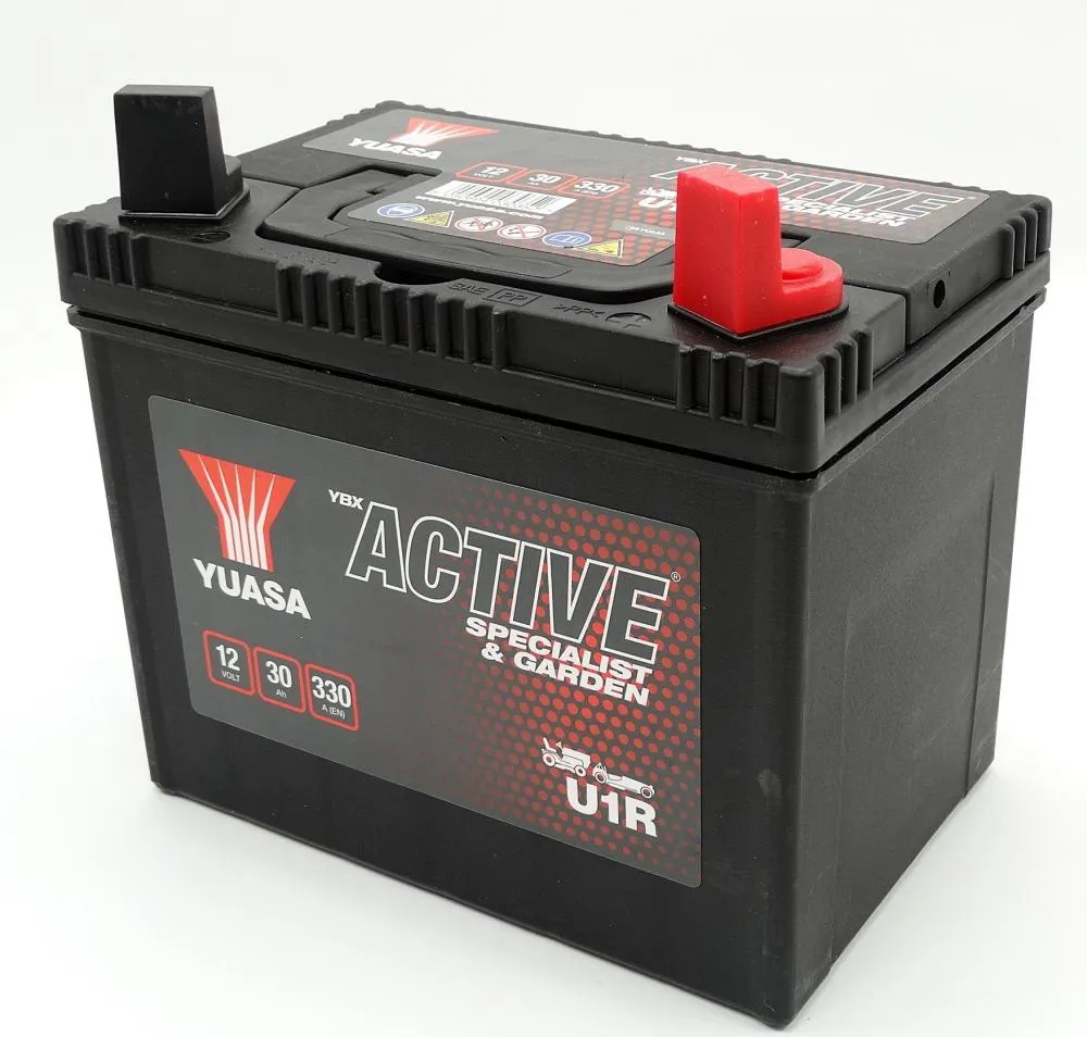 Yuasa_Garten_Batterie_U1R Yuasa U1R Gatengeräte Batterie 12V 30AH