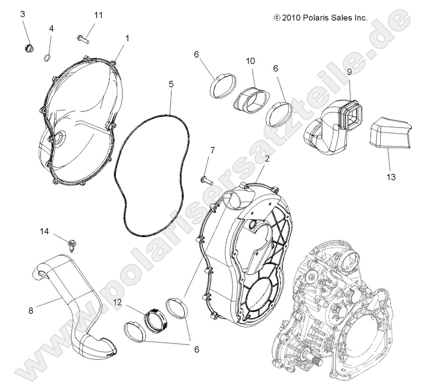 BODY, CLUTCH COVER BODY, CLUTCH COVER