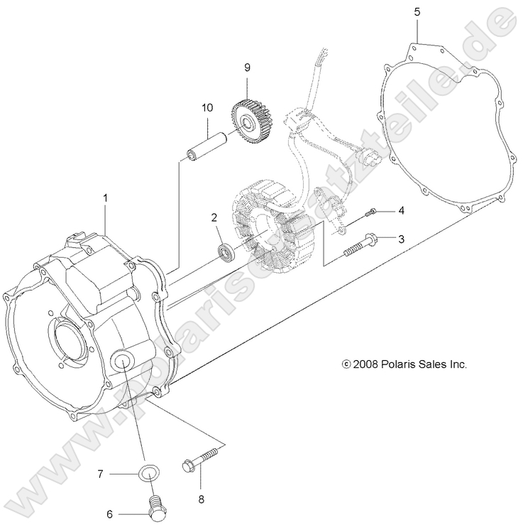 ENGINE, MAGNETO COVER ENGINE, MAGNETO COVER