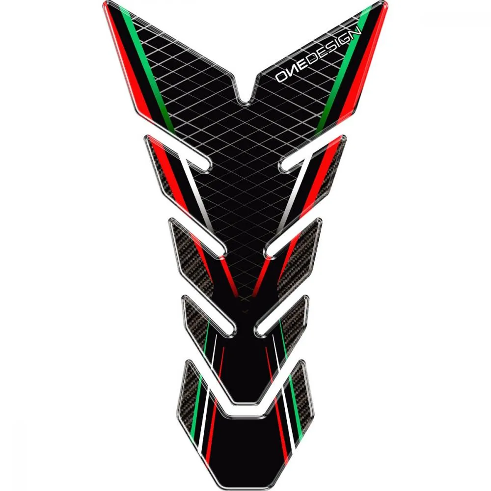 OneDesign_Tankpad_Black_Edition_rot_gruen_Design___Universal_CGBE16P OneDesign Tankpad Black Edition "schwarz-rot-grün" Design - Universal