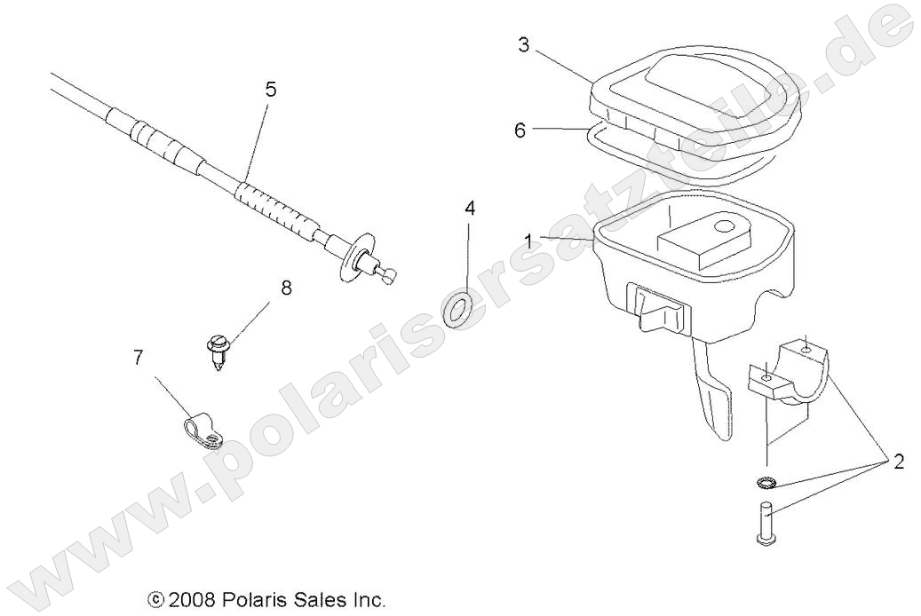 STEERING, CONTROLS and THROTTLE ASM. and CABLE
