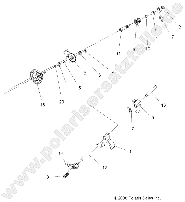 DRIVE TRAIN, MAIN GEARCASE SHIFT FORKS DRIVE TRAIN, MAIN GEARCASE SHIFT FORKS