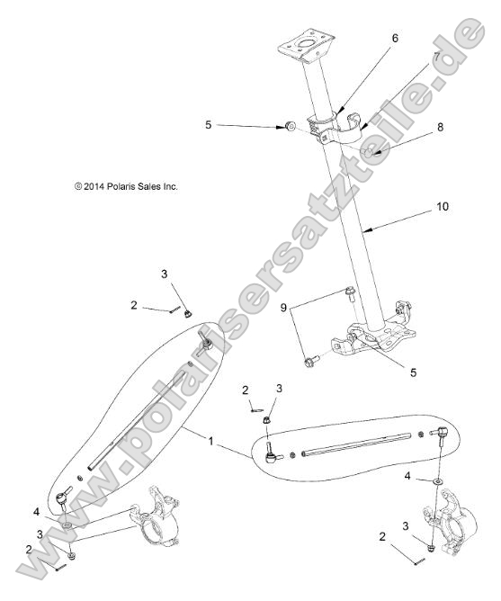 Steering, Steering Post Asm. Steering, Steering Post Asm.