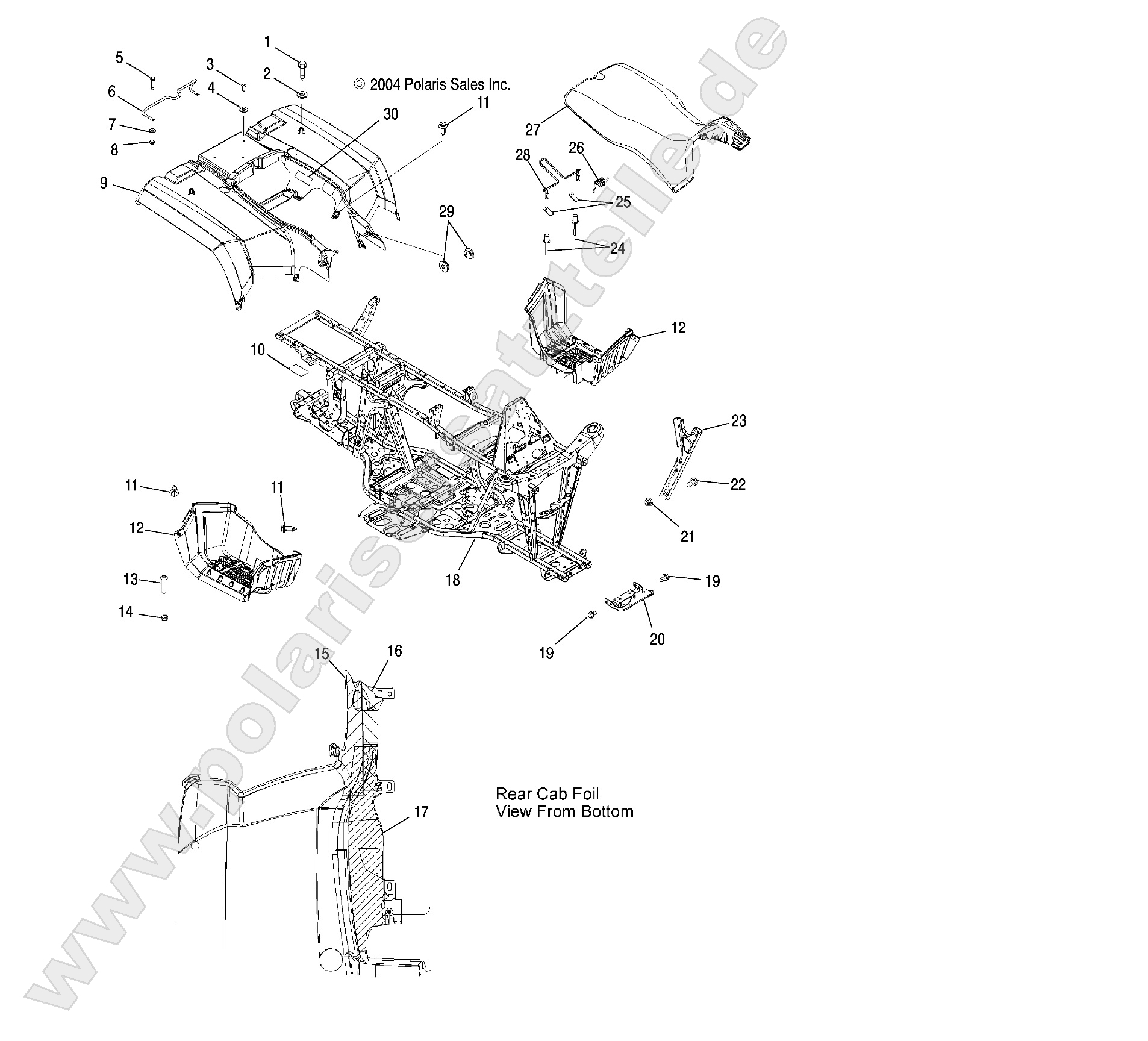 REAR CAB and SEAT REAR CAB and SEAT
