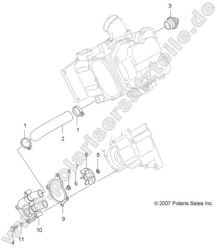 ENGINE, WATER PUMP ENGINE, WATER PUMP
