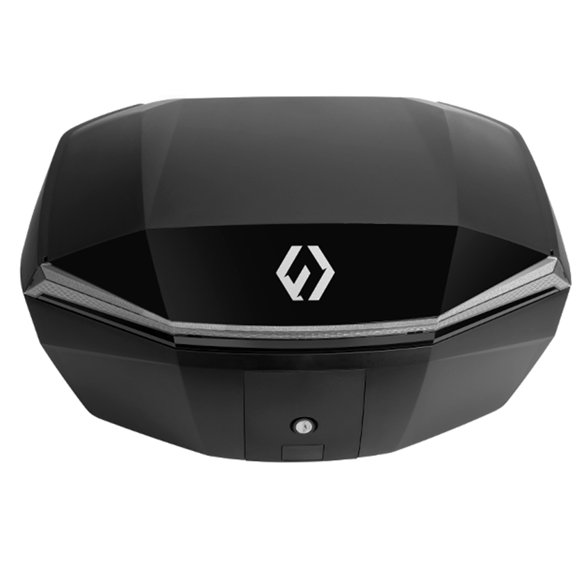 Furchtlos-SHIELD-L-Basic-Topcase-48-Liter-schwarz-silber-inkl-Montagekit-FU11TCXX000L14EX-100024-vorne