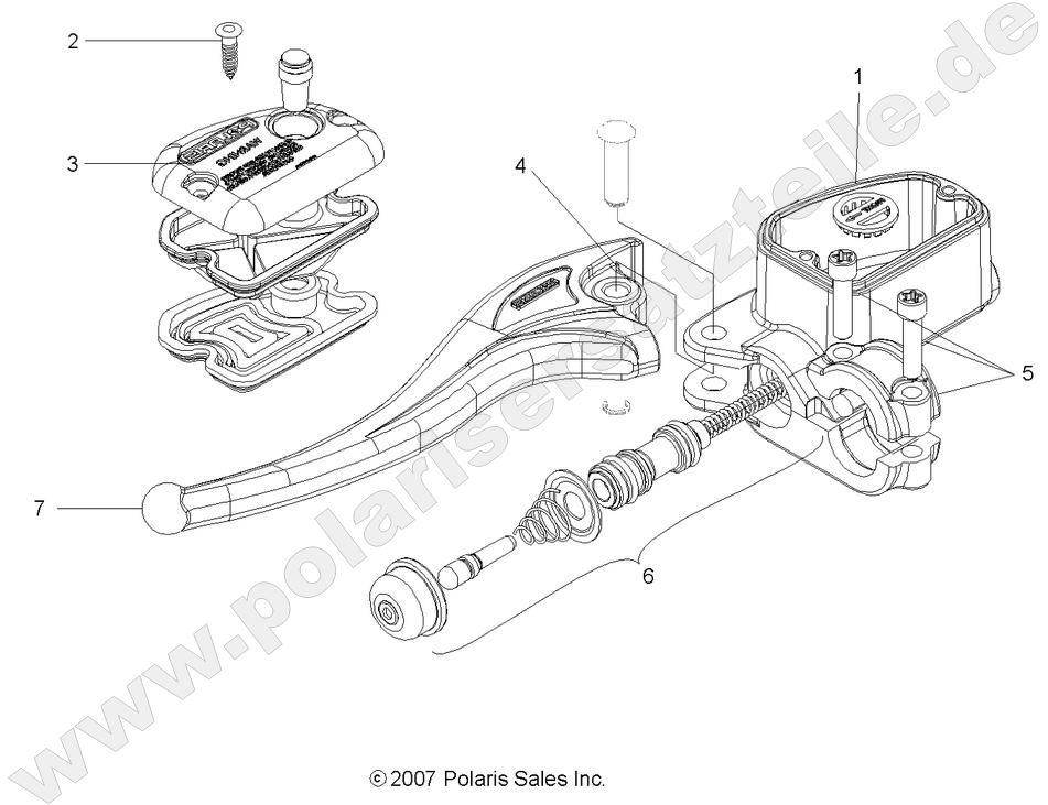 BRAKES, FRONT BRAKE LEVER and LH MASTER CYLINDER BRAKES, FRONT BRAKE LEVER and LH MASTER CYLINDER