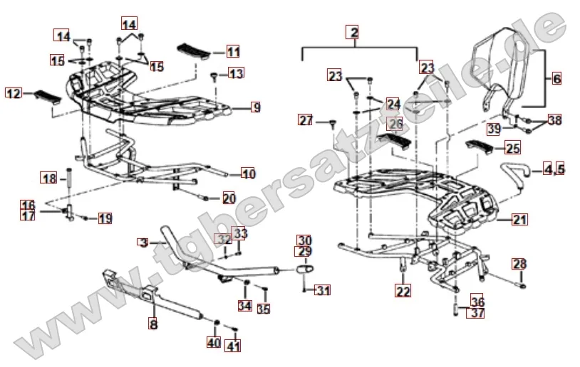 Gepäckträger Plastik