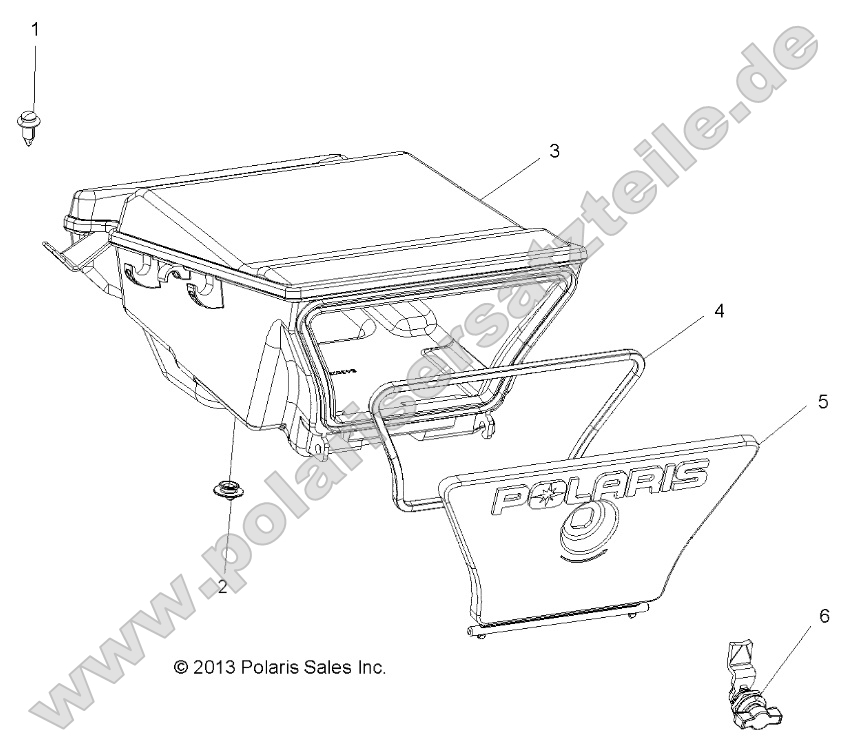 Body, Storage Box, Rear