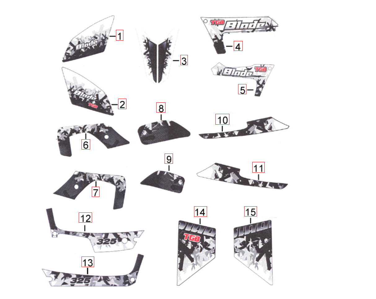 Aufkleber 2 für weißes Fahrzeug