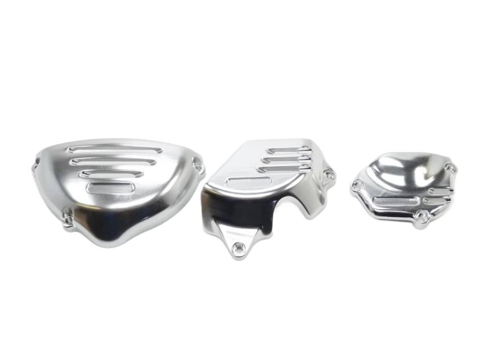 TMP Custom Motordeckelschutz Set silber - Kawasaki Z900 RS 2018- TMP Custom Motordeckelschutz Set silber - Kawasaki Z900 RS 2018-