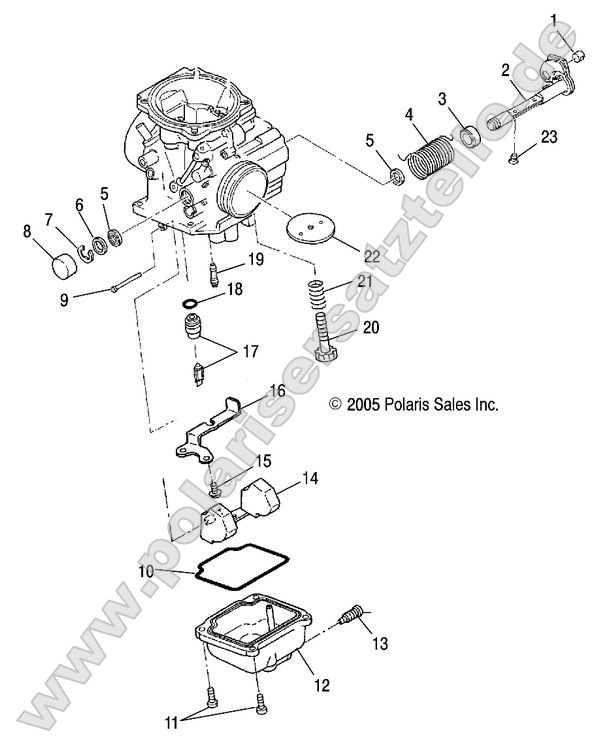 Engine, Carburetor, lower