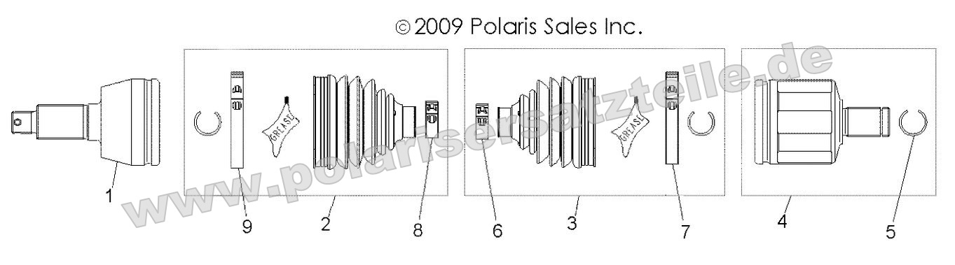 Drive Train, Front Half Shaft