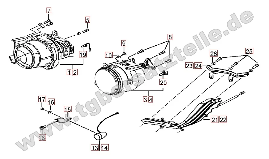 Scheinwerfer - Blinker vorne