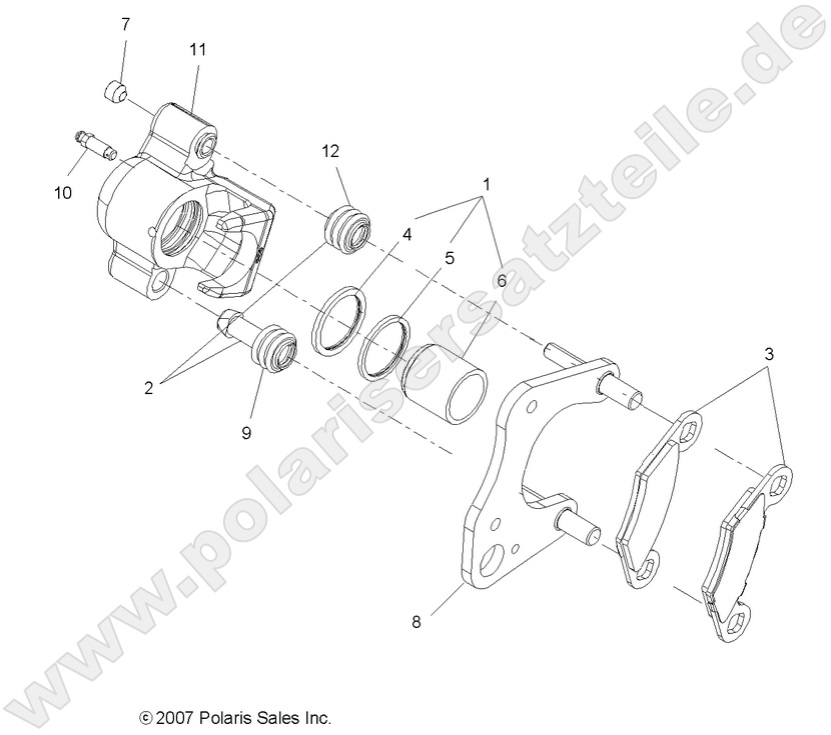 BRAKES, FRONT CALIPER BRAKES, FRONT CALIPER