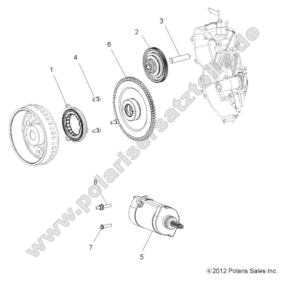 Engine, Starter and Drive