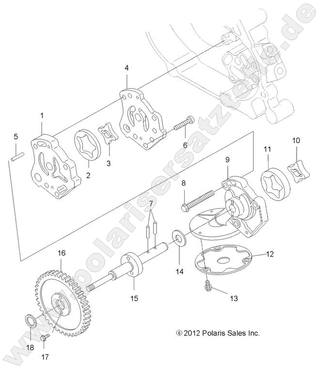 ENGINE, OIL PUMP ENGINE, OIL PUMP