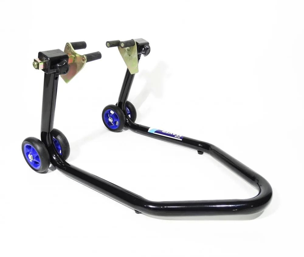 TMP_Vorderrad_Montagestaender_schwarz_blau_mit_V_Aufnahme_6701_1 TMP Vorderrad Montageständer schwarz-blau mit V-Aufnahme