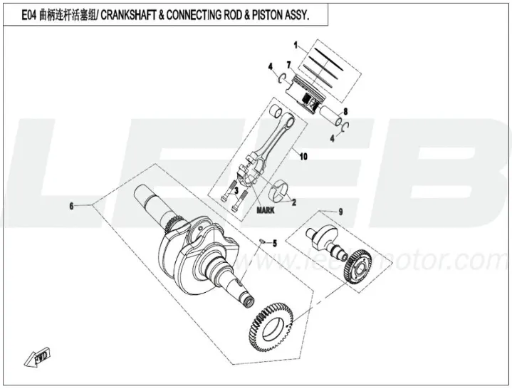 Kurbelwelle - Kolben